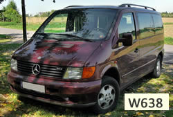 Roof Racks Mercedes Vito W638 vehicle pic